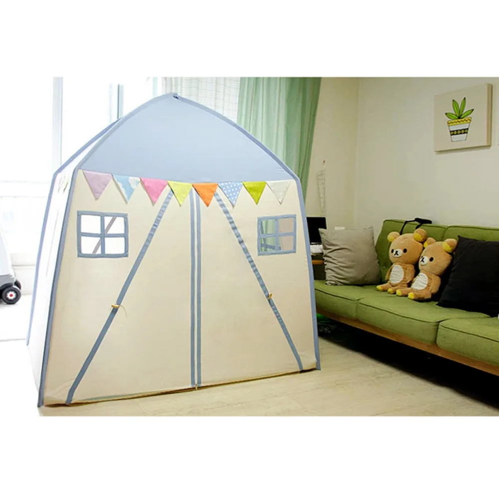 Free Love @ Новый дизайн детская игровая комната синего цвета детский игровой домик