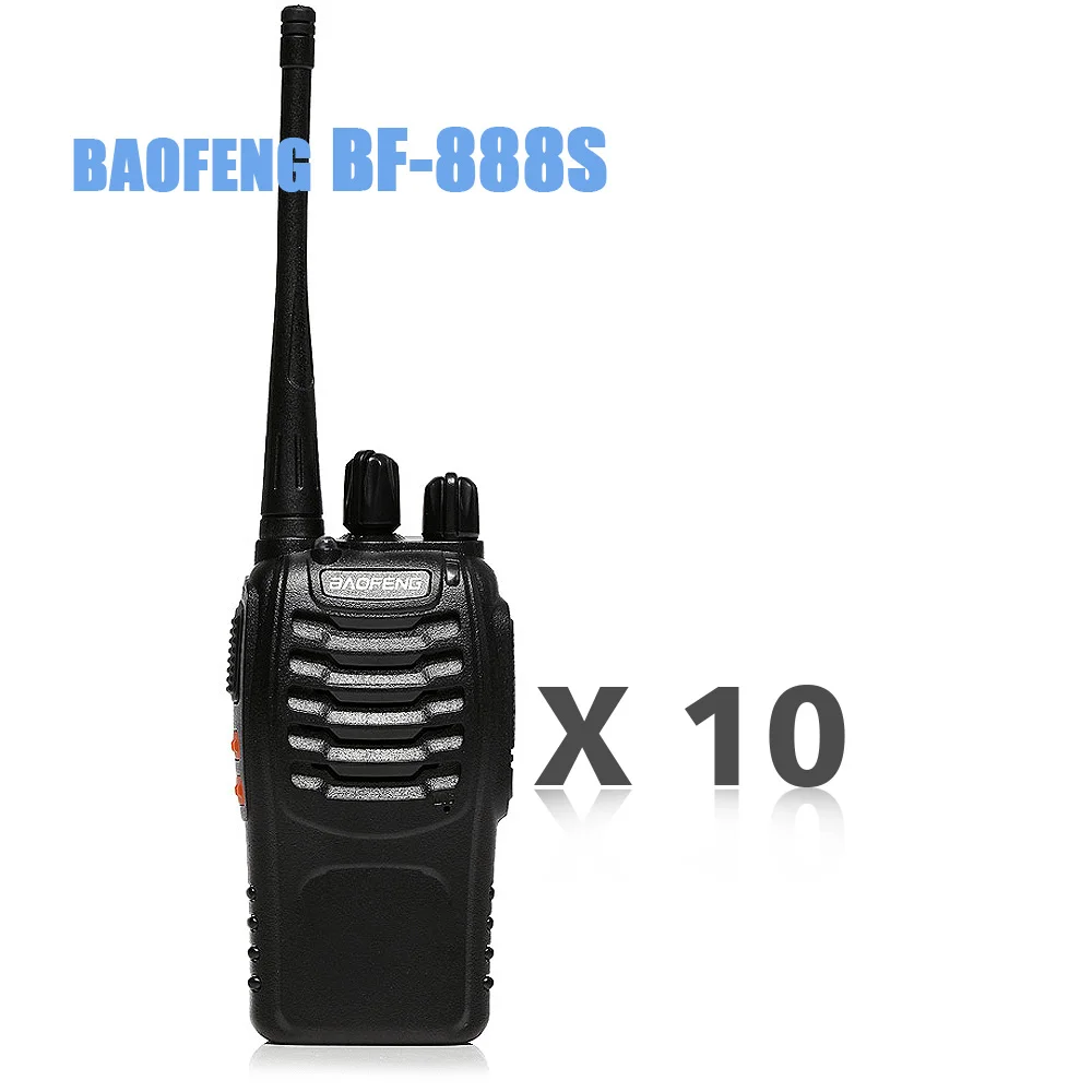 10 шт. multifunctionWalkie рации Baofeng bf 888 S двухстороннее радио Walkie Talkie UHF 400-470 мГц 16CH CB частота Портативный радио радиостанция