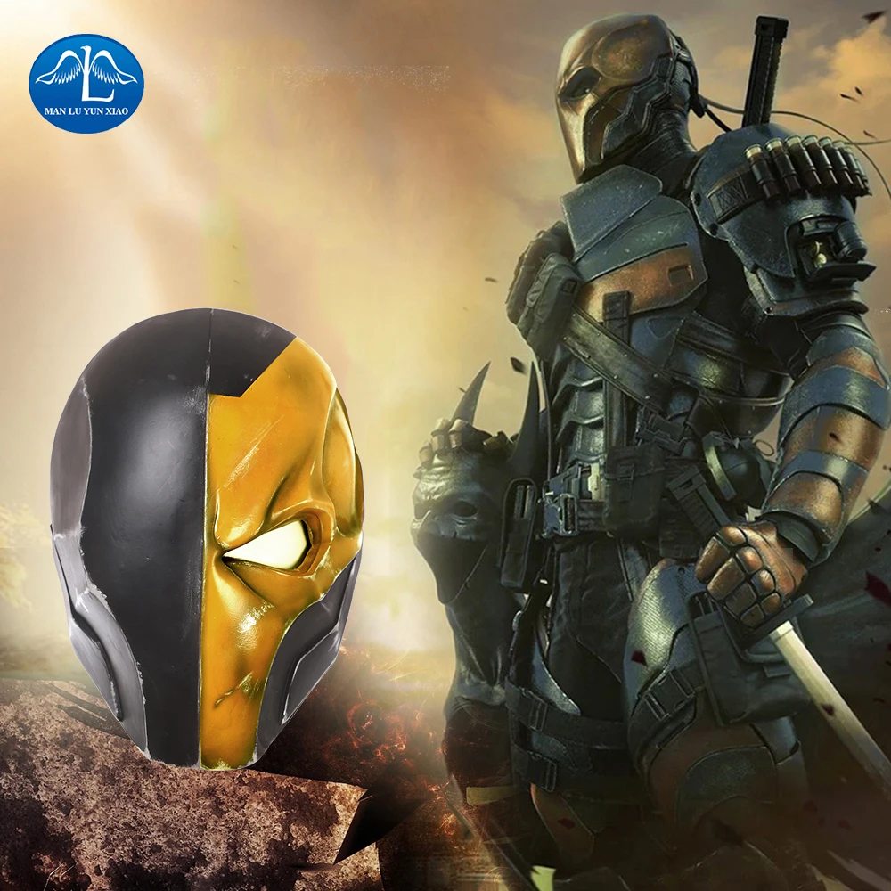 MANLUYUNXIAO, Новое поступление, Мужская горячая маска Deathstroke, маска для косплея на Хэллоуин для мужчин, Вечерние Маски на Хэллоуин для взрослых
