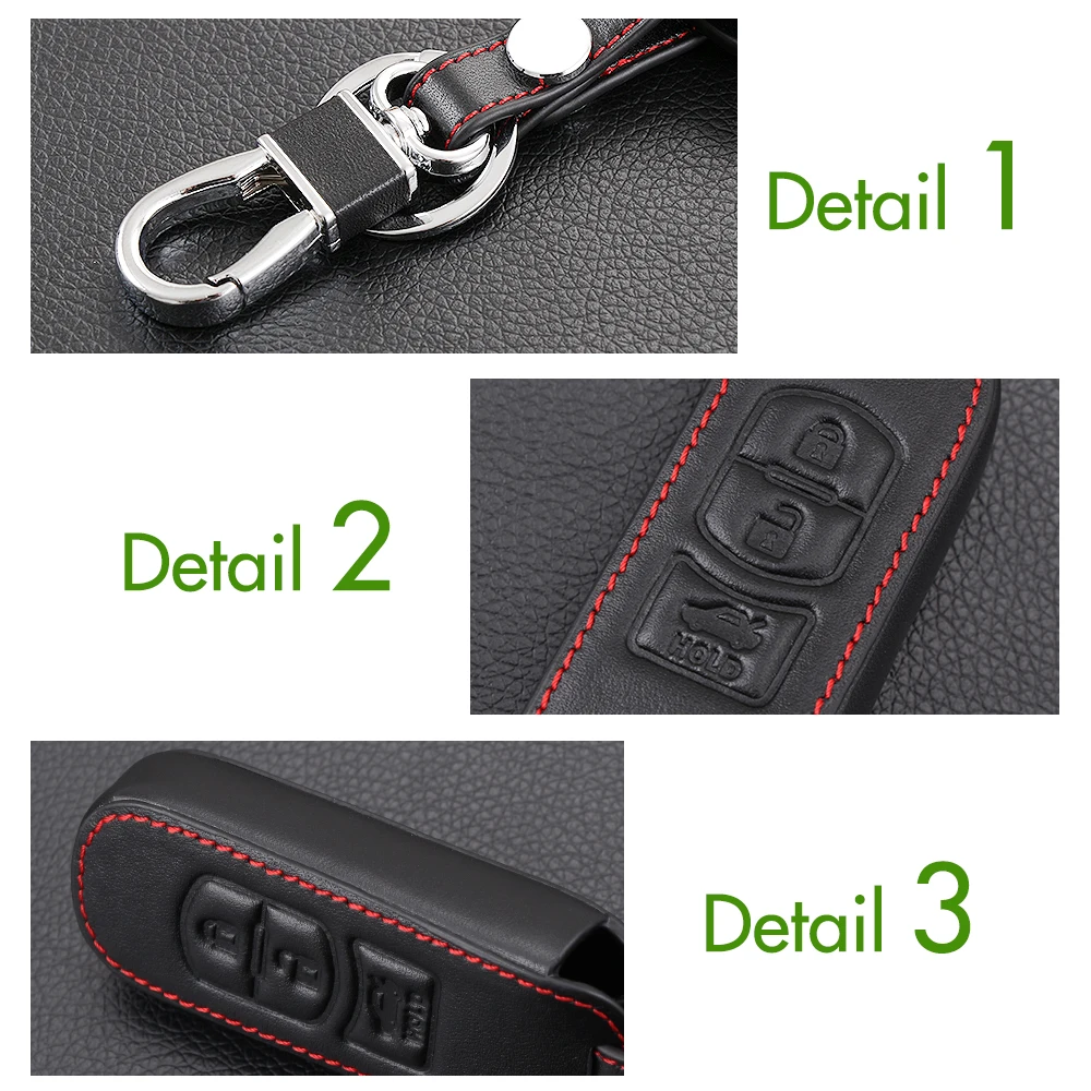 Стайлинг автомобиля автомобильный чехол для ключей из натуральной кожи