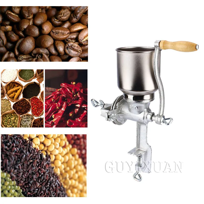 Бытовая ручная кофемолка, измельчитель из нержавеющей стали для приготовления еды, кукурузы, кофейных зерен от AliExpress WW