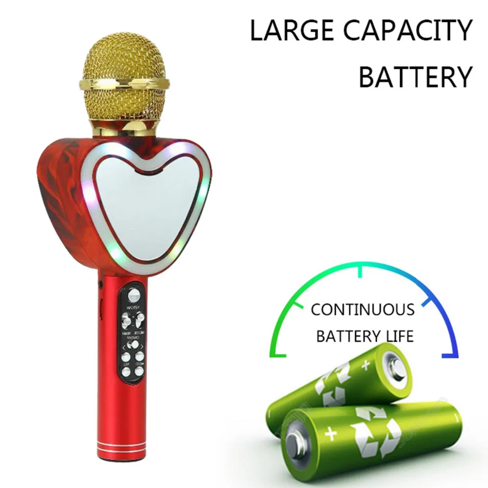 Беспроводной Bluetooth караоке Microphone3-in-1 портативный ручной микрофон Домашняя