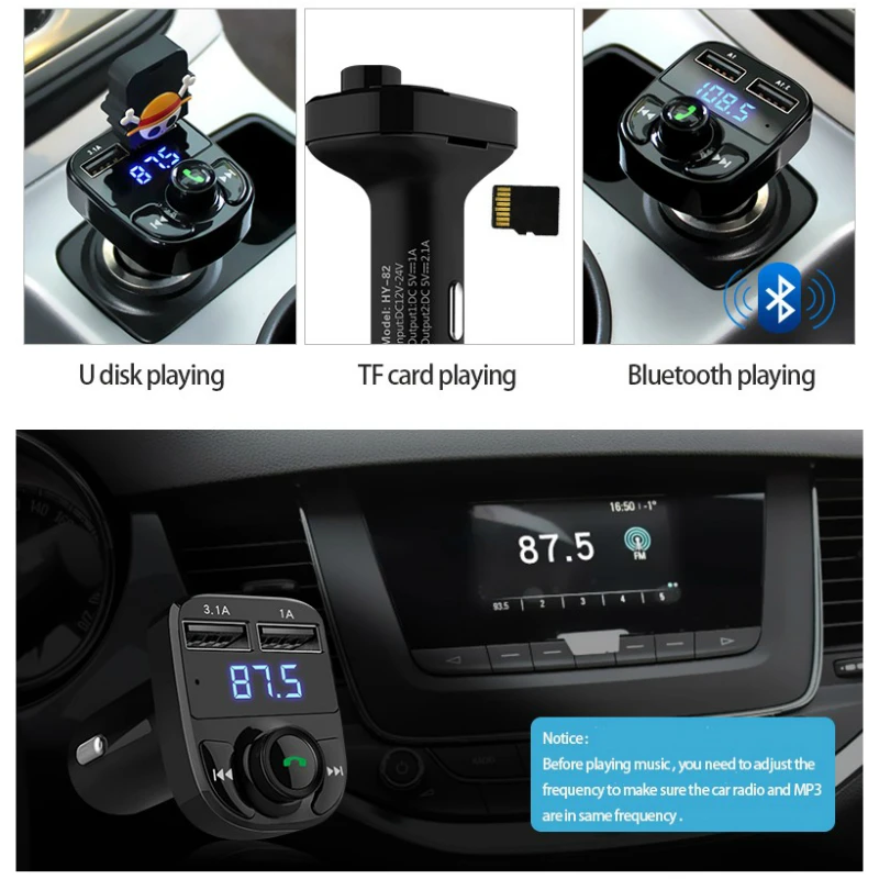 KORSEED автомобильный fm-передатчик Bluetooth Handsfree MP3 радио плеер Автомобильный комплект fm-модулятор с 3.1A USB Автомобильное зарядное устройство для Ipad телефона