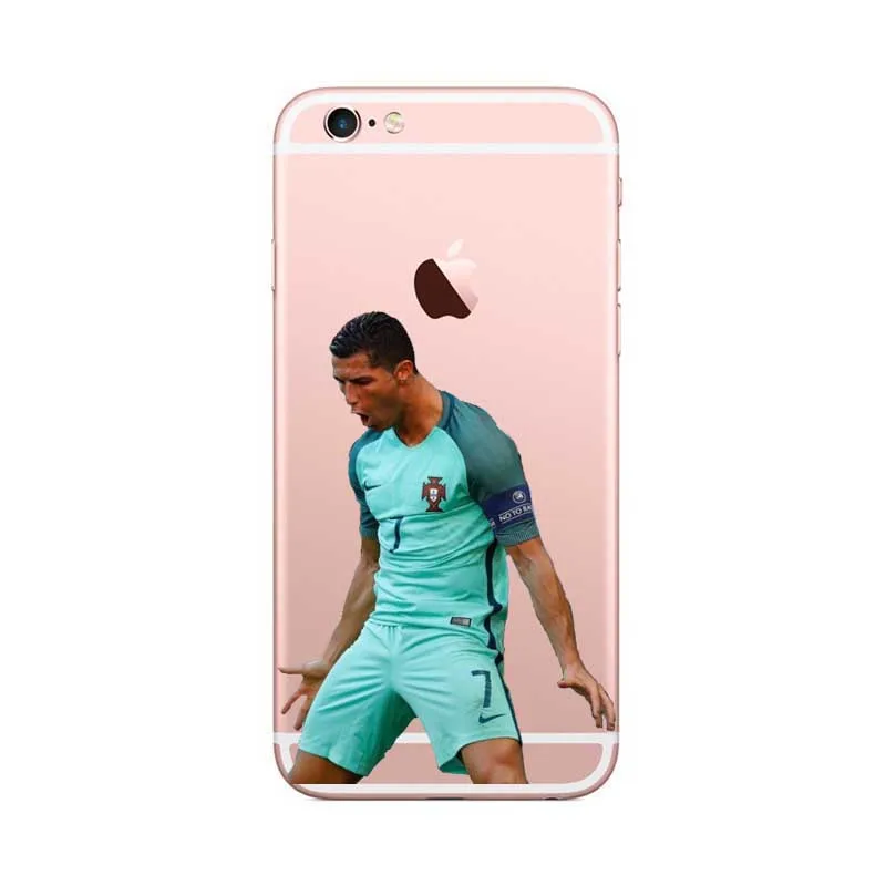 Реал Мадрид Криштиану Роналду и Лионель Месси Casos de для iPhone 8 7 6 6s 5S plus X Жесткий