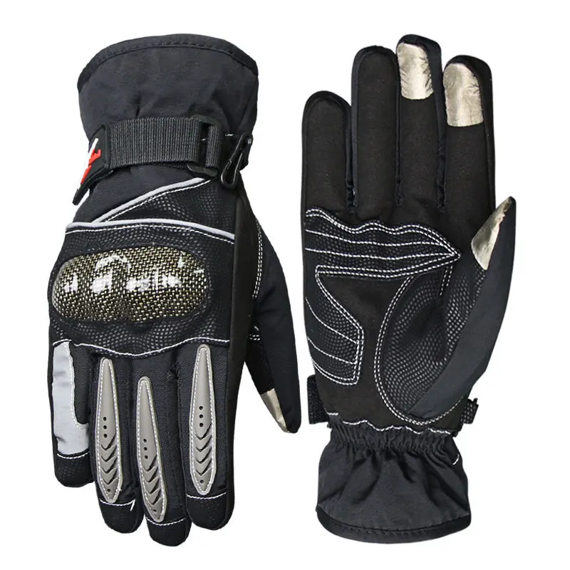 Winter Waterproof Thermal Gloves Motorcycle Riding Wind Resistant Touch Screen Night Reflection |