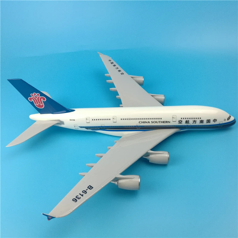 36 см смолы Аэробус модель A380 Китай Южная Авиакомпания Самолет Модель Южной