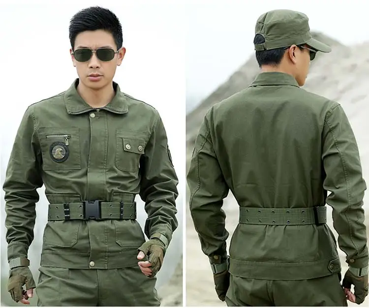 Army Green Мужская тактическая куртка, армейская Военная уличная верхняя одежда, Jaqueta Masculina, парка, мужские хлопковые потертые пальто, мужские шамарры, Hombre - Цвет: Army Green