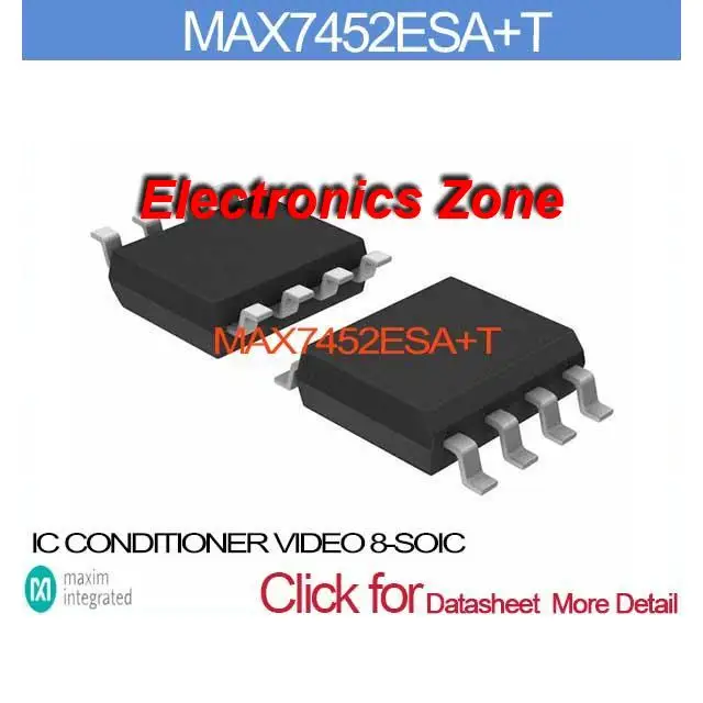 Max7452esa + T IC кондиционер видео 8-SOIC 7452 MAX7452 | Электронные компоненты и принадлежности