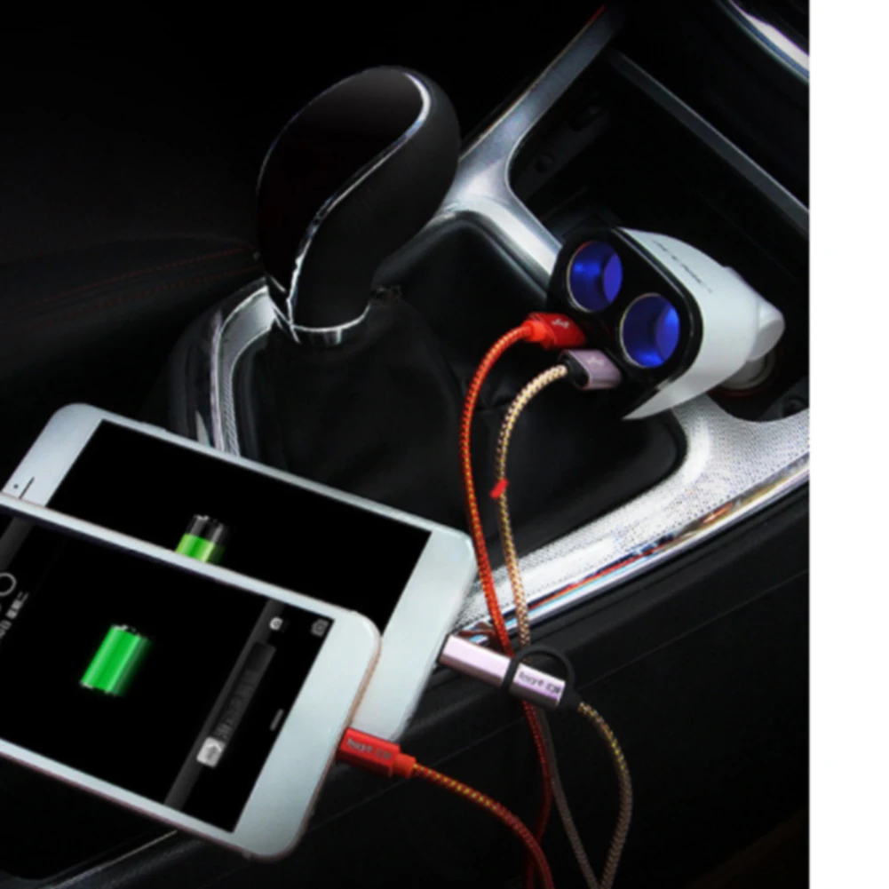 Socket Power Plug Universal Charger Cigarette Lighter Double Splitter Mini Auto Adapter Durable ABS Accessories Dual USB 12V 24V |