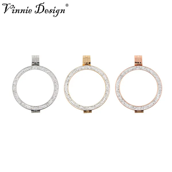 Vinnie дизайн ювелирных изделий двойная фотосессия из нержавеющей стали 35 мм