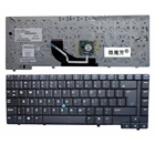 Клавиатура для ноутбука HP NC6400, 6400, английская раскладка, с точечным стиком, черная, сменные клавиатуры