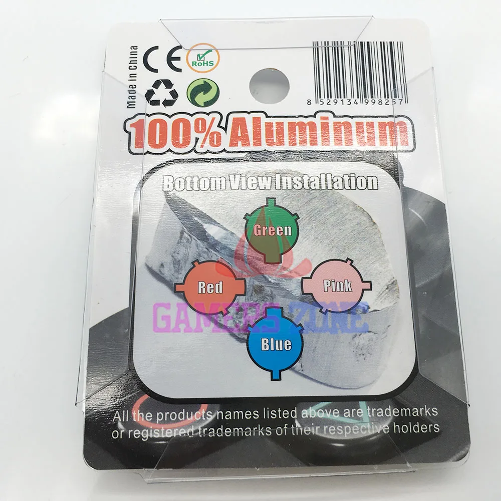 Набор из 30 алюминиевых металлических пулевых кнопок для контроллера Sony Playstation 3