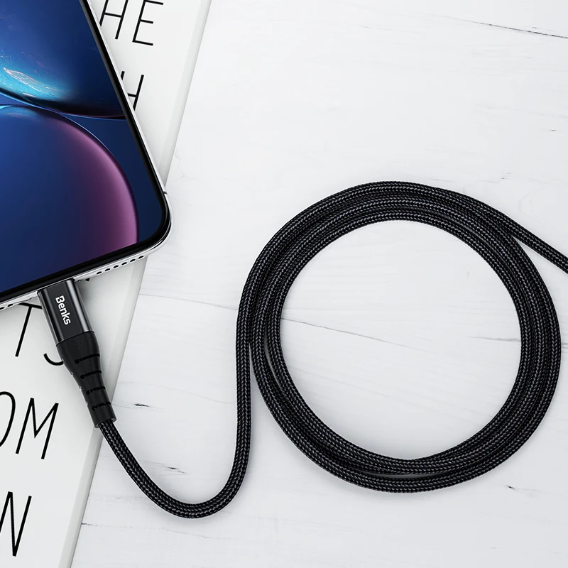 Benks MFi сертифицированный кабель C94 Type C для Apple PD быстрая зарядка данных iPhone Xs/XsMax/Xr/8