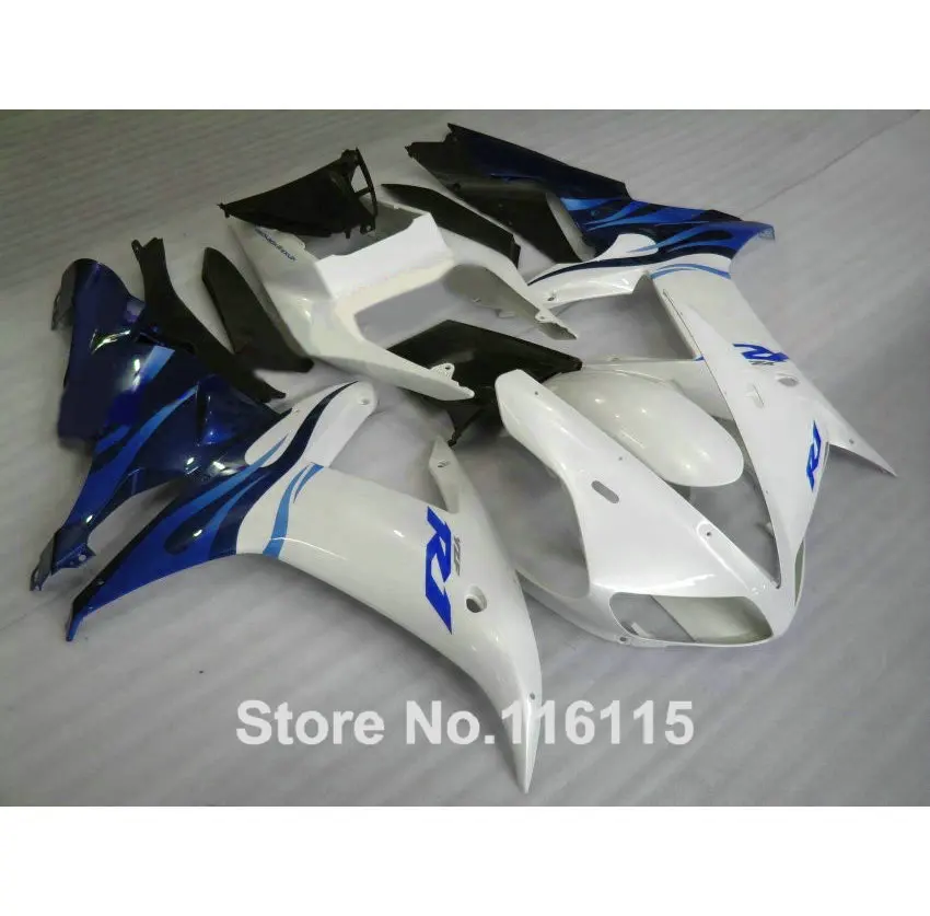 100% новый комплект обтекателей для YAMAHA 2002 2003 синий белый черный обтекатели полный