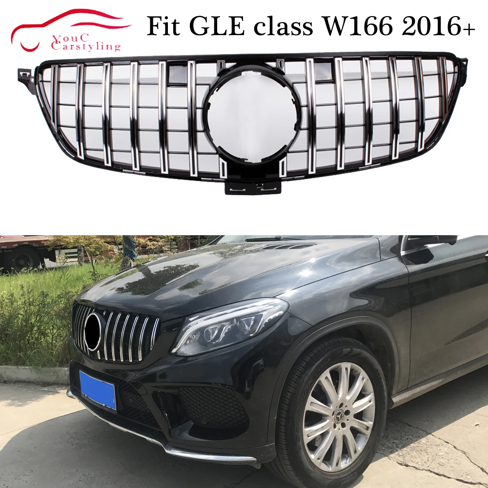 W166 GT решетка для переднего бампера R GTR Mercedes GLE class 5 дверный SUV GLE500 2016 2019|Гоночные