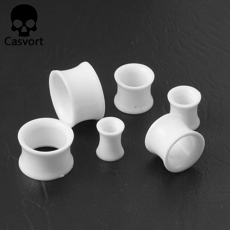Casvort 2 шт. ранцы и туннели серьги растяжки для пирсинга ювелирные