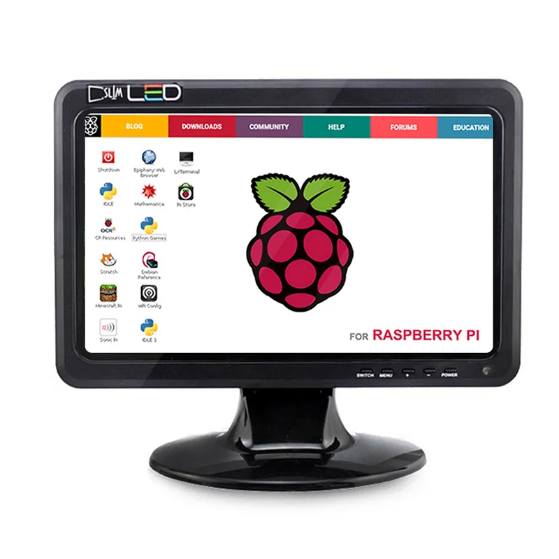 Elecrow 10 1 дюймовый портативный HD дисплей для Raspberry Pi 3 HDMI 1024x600 1080P VGA светодиодный ЖК