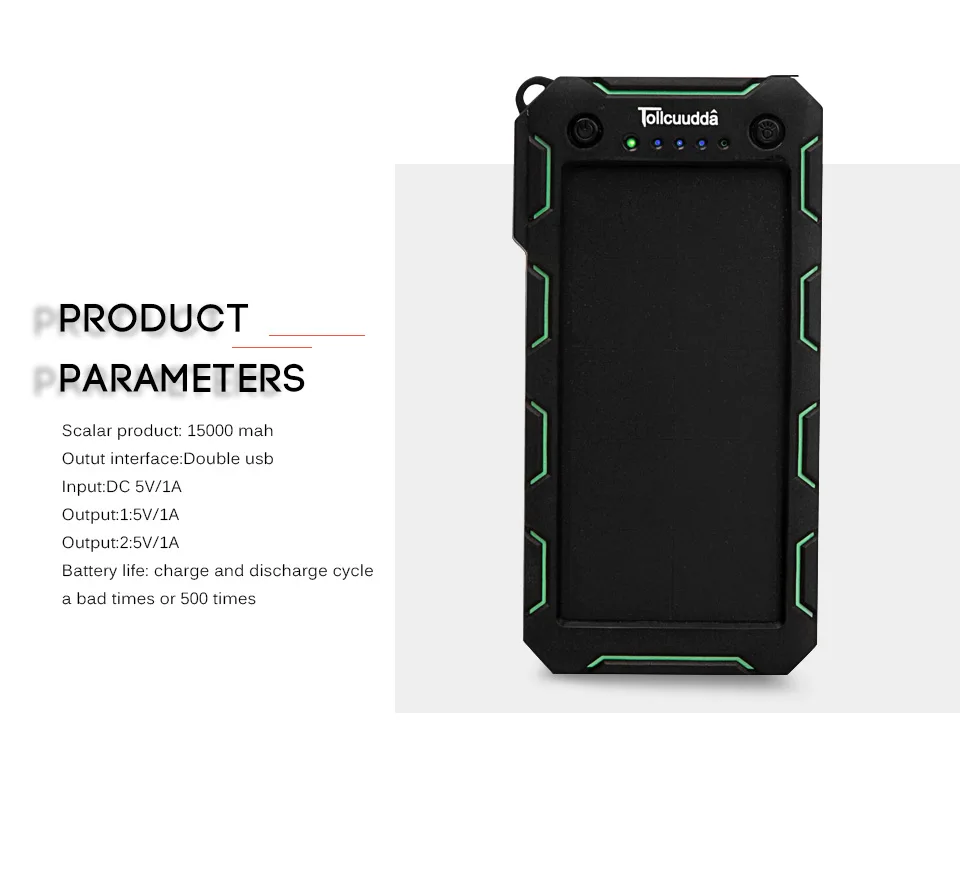 Внешний аккумулятор Puissance Pau Banque 13000Mah Solaire Портативный Usb Chargeur мобильный Powerbank для iphone HUAWEI Xiaomi