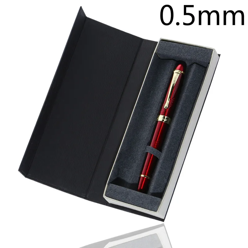 F JINHAO X450 авторучка высокого класса бизнес-подпись в офисе чернильная ручка 0,5 мм 1,0 мм перо из иридия модная Роскошная подарочная упаковка - Цвет: F