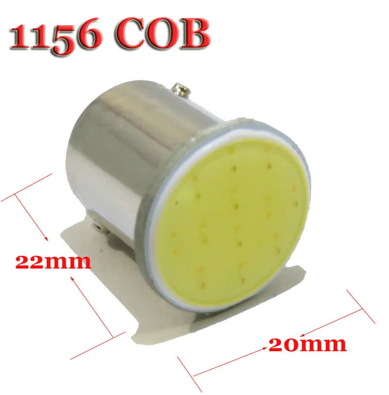 100x1156 BA15S P21W 1157 BAY15D Автомобильные фары белый COB 12 чипов светодиодные лампы задние