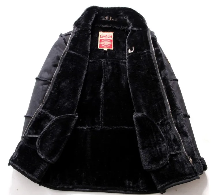 Зимние кожаные пальто с мехом мужские новые продукты Новое поступление теплое