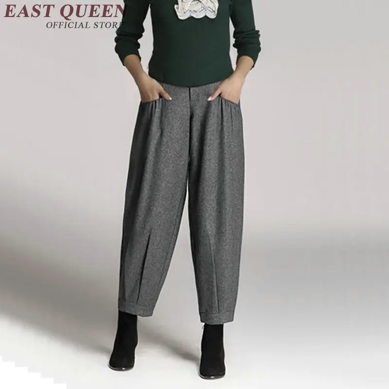 

Baggy pants women ladies elegant business office pants trousers autumn winter harem pants women AA2980 Y