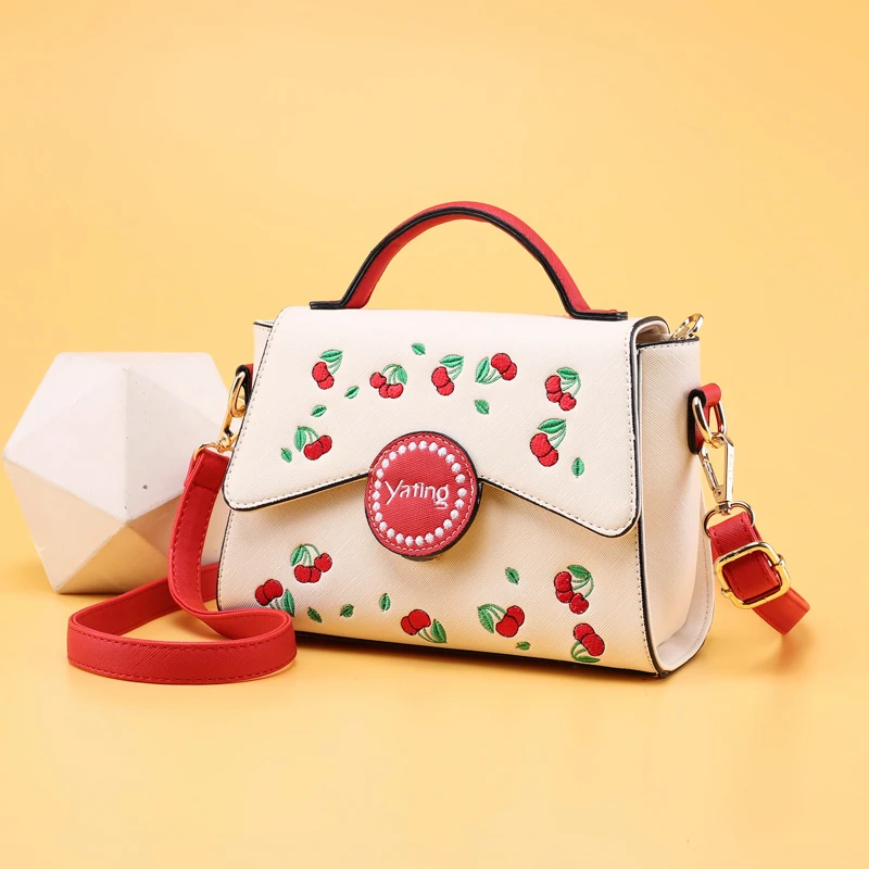 2017 новые модные Cherry универсальные крылья откидная сумка через плечо маленькая