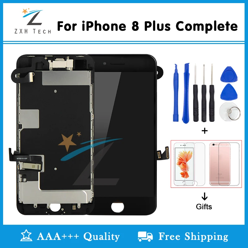 Качество AAA OEM для iPhone 8 LCD plus экран дисплея 8G Замена объектива Pantalla сенсорный