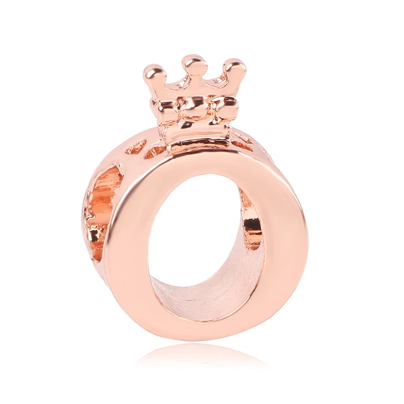 Fit Pandora, очаровательный браслет, женский подарок, ювелирное изделие, новинка, 1 шт., Европейский, розовое золото, любовь, дерево, подарок, цветок, корона, бусина с зажимом