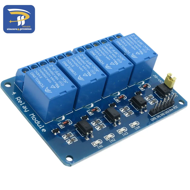5 в 4-Канальный Релейный модуль щит для Arduino ARM PIC AVR DSP электронный 5 в 4 канала релейный модуль 5 В