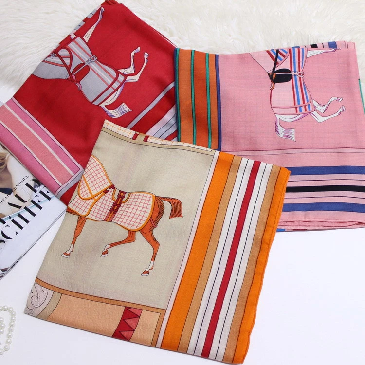 

silk cashmere blend twill women fashion big square scarf shawl pashmina 140x140cm wholesale retail