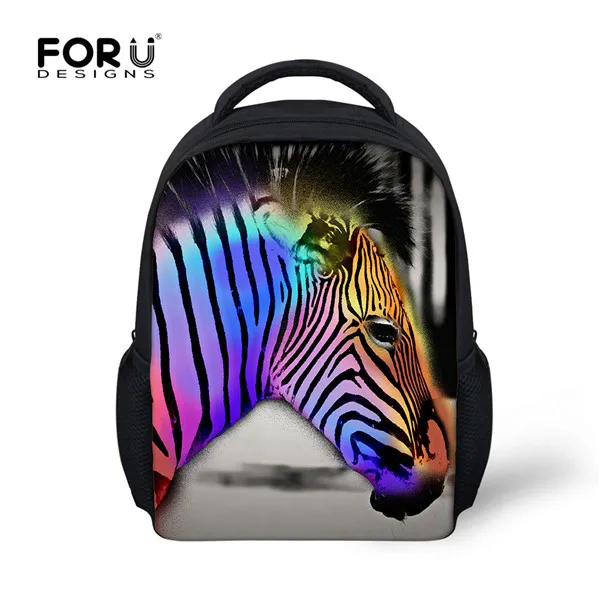 CC1378F Forudesigns/маленьких детей Рюкзаки Сумасшедший 3D лошадь Животные рюкзак для Обувь для мальчиков Back Pack дети Школьные ранцы детский сад machilas - Цвет: CC1378F