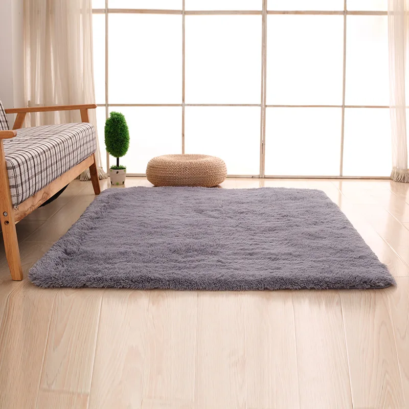 Одноцветные ковры мягкий более толстый ковер простые для гостиной Нескользящие
