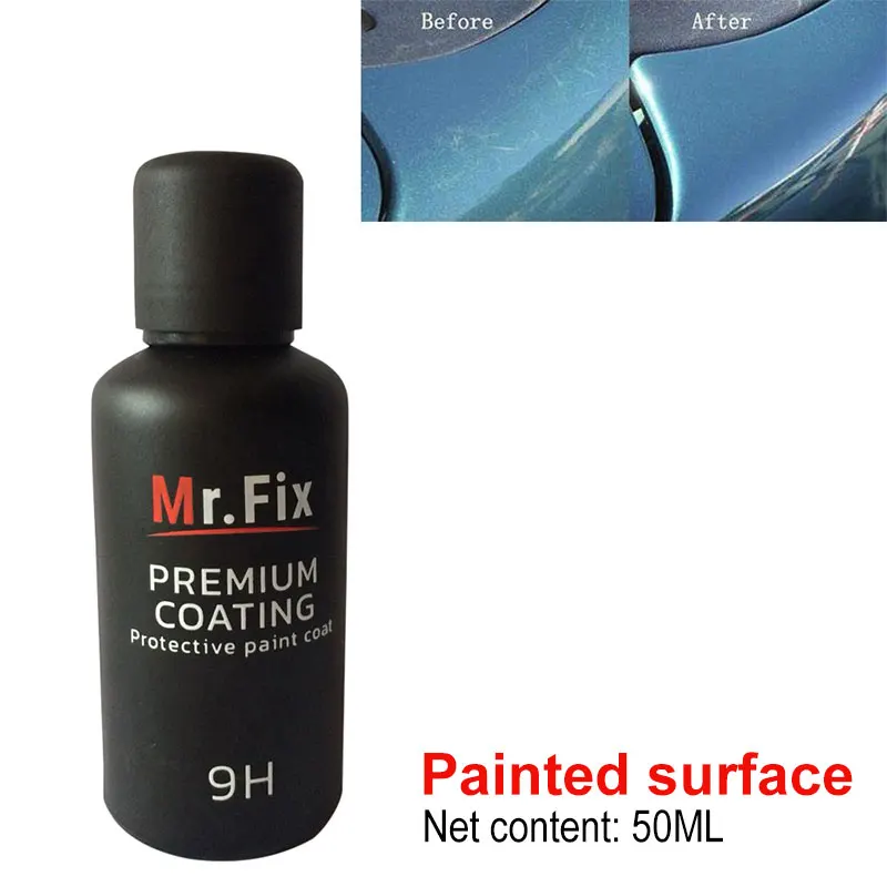

Car Ceramic Coat Anti-Scratch 50ml 9H Liquid Sponge Scratch Proof Car Paint Care Auto Polish Protector Supplies Coating Liquid