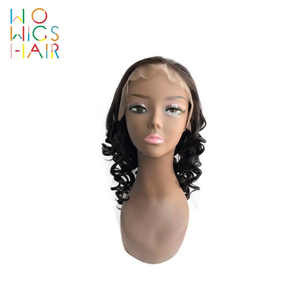 Парики WoWigs из волос на сетке спереди свободные волнистые волосы Remy глубокие