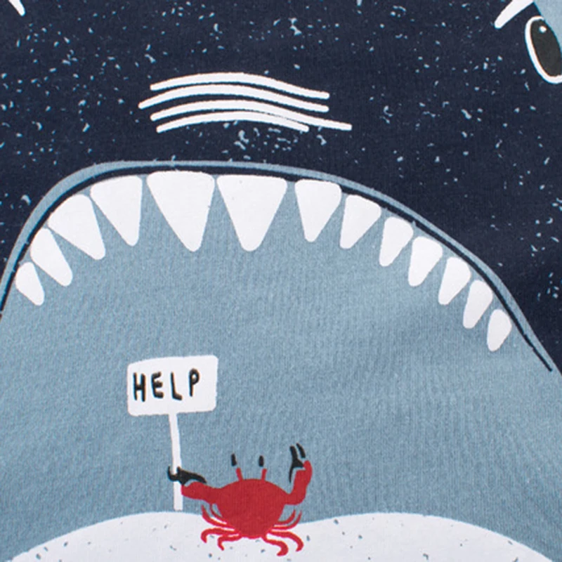 Светло голубая хлопковая свободная футболка с короткими рукавами и принтом