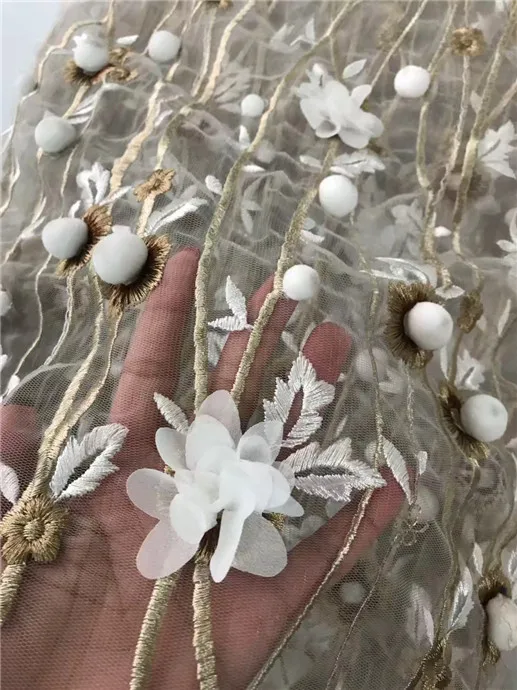Горячая 3d африканская французская сетка с узором кружевная ткань популярная