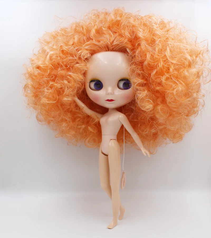 Blyth doll Blygirl Orange burst curls normal case new dolls 7 and 19 joints body nude 1/6 can be changed hair | Игрушки и хобби