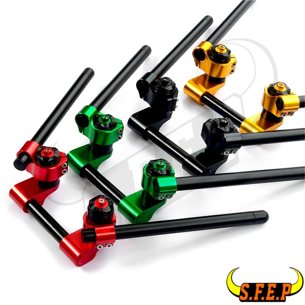

Motorcycle CNC Aluminum Clip On Handle Bars For Honda GROM MSX125 MSX125SF PCX125 PCX150