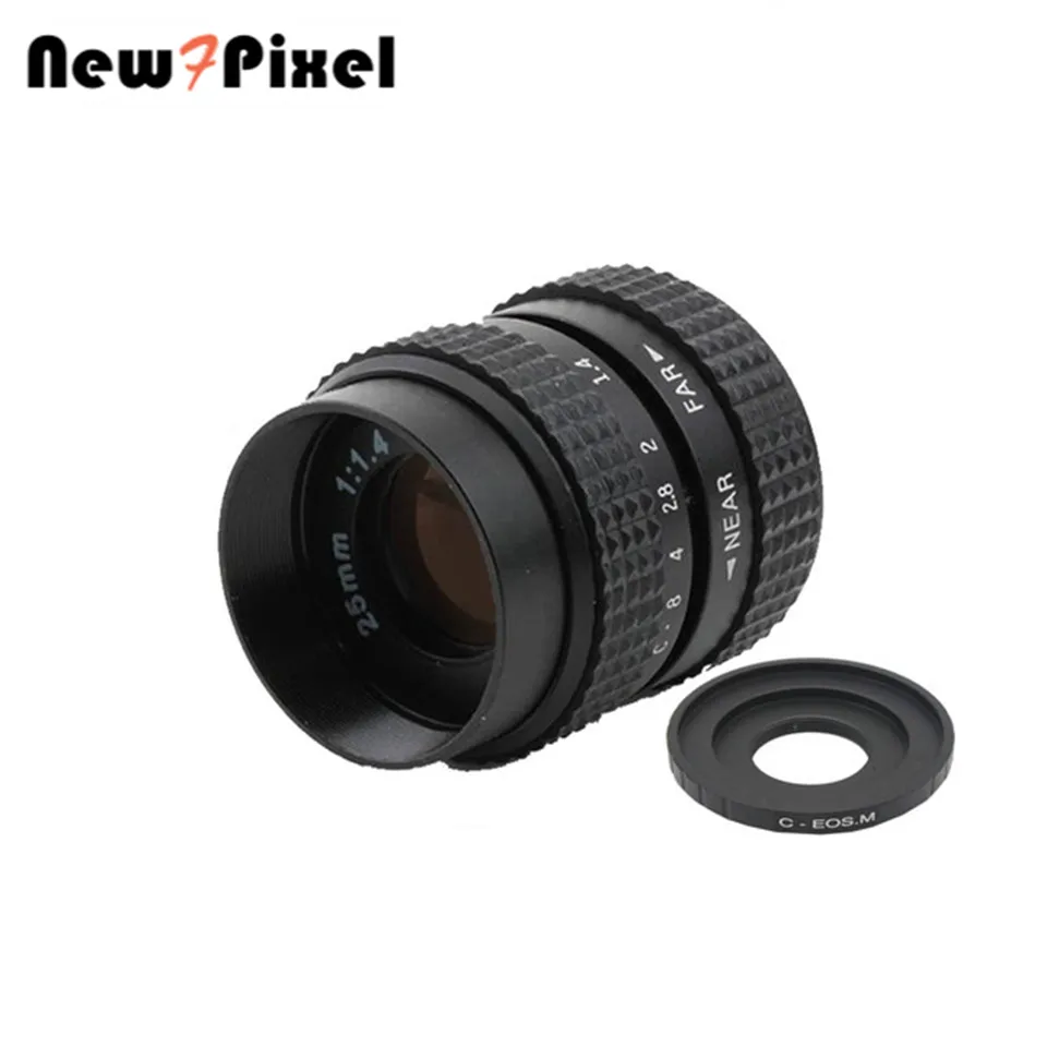 Фуцзянь 25 мм F1.4 CCTV объектив C адаптер макро кольцо для Canon EOS M M2 M3 M5 M10 беззеркальная