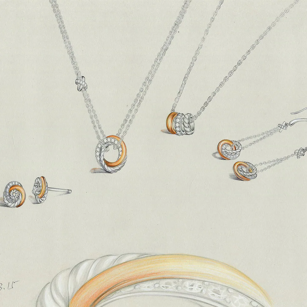 Женский ювелирный комплект из колье и серёг серебра 925 пробы|earrings necklace jewelry set|earrings