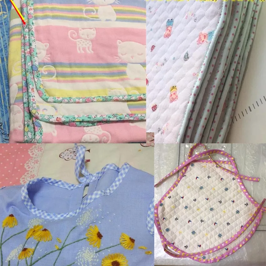 

100% Cotton Bias Binding Tape Folded Trim Ribbon 25mm,1" 10meter printed Star Stripe DIY Sewing Accessories Various Colour