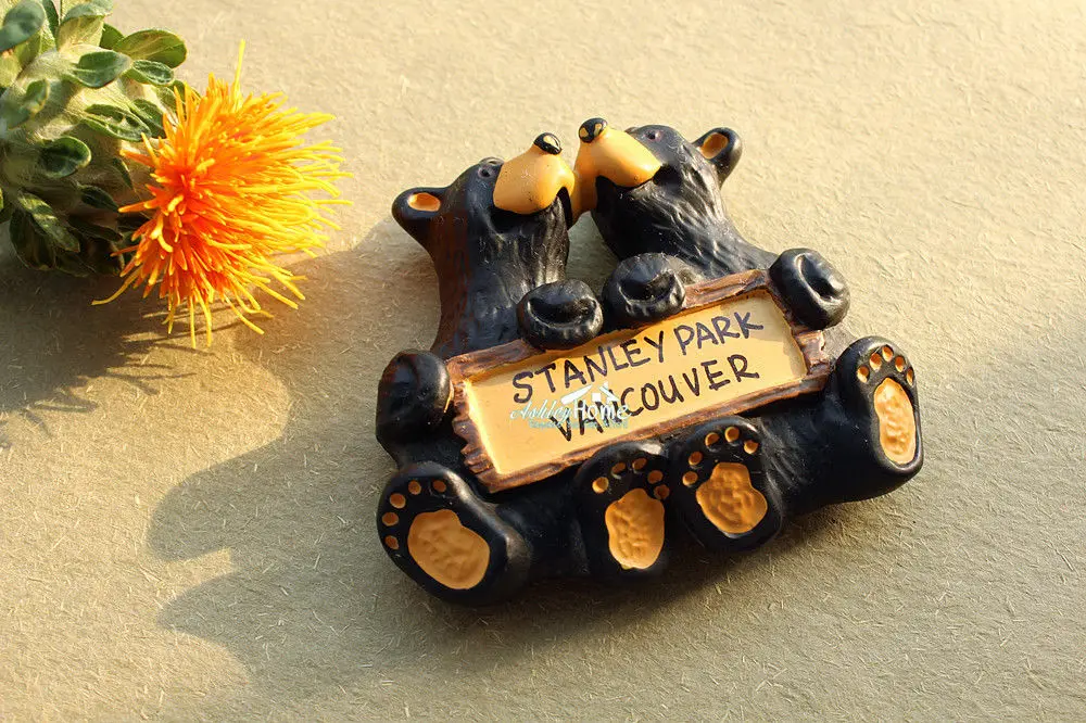 Стэнли парк Ванкувер Канада туристические Путешествия Сувенир черные медведи 3D