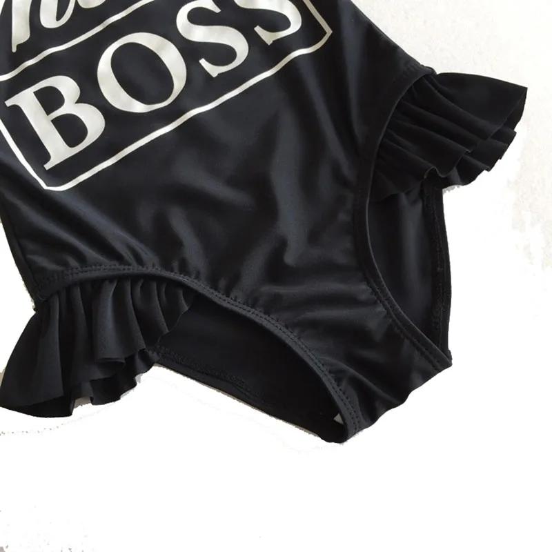 Voobuyla Девушки Черный Плавание носить милые дети костюм с ming Кепки 2018 для маленьких