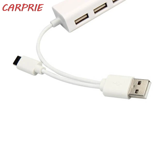 CARPRIE Тип C + USB 2 0 3 1 несколько портов концентратор с сеткой Ethernet LAN адаптер для ПК