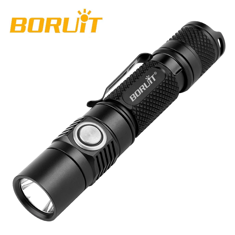 BORUiT BC03 1180lm XM-L2 светодиодный USB Перезаряжаемый тактический EDC фонарик 18650 водонепроницаемая лампа