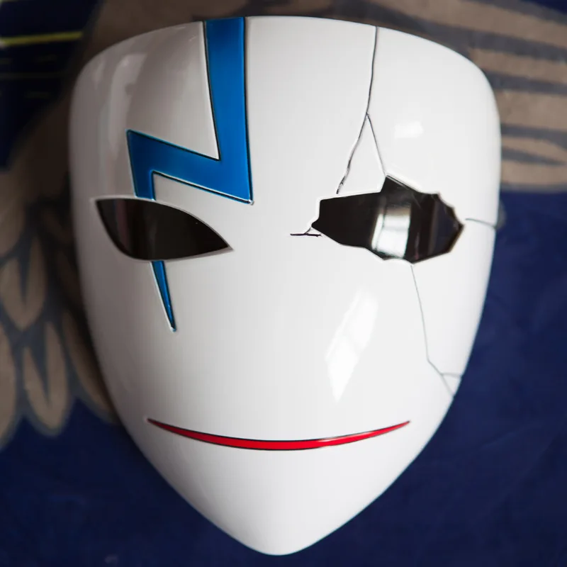 Mask Темнее, чем черный Kuro no Keiyakusha Hei черные халаты ли шэньчунь Маска Косплей Хэллоуин Мужская форменная куртка сценическое представление - Цвет: Mask