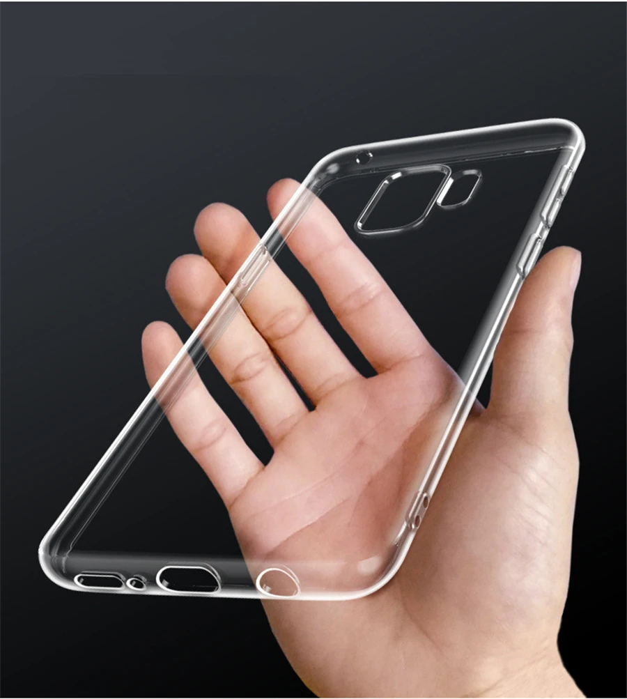 Прозрачный силиконовый чехол из ТПУ для Samsung Galaxy A7 2018 A50 A20 A40 A30 A70 A80 S8 S9 S10 S20 Plus
