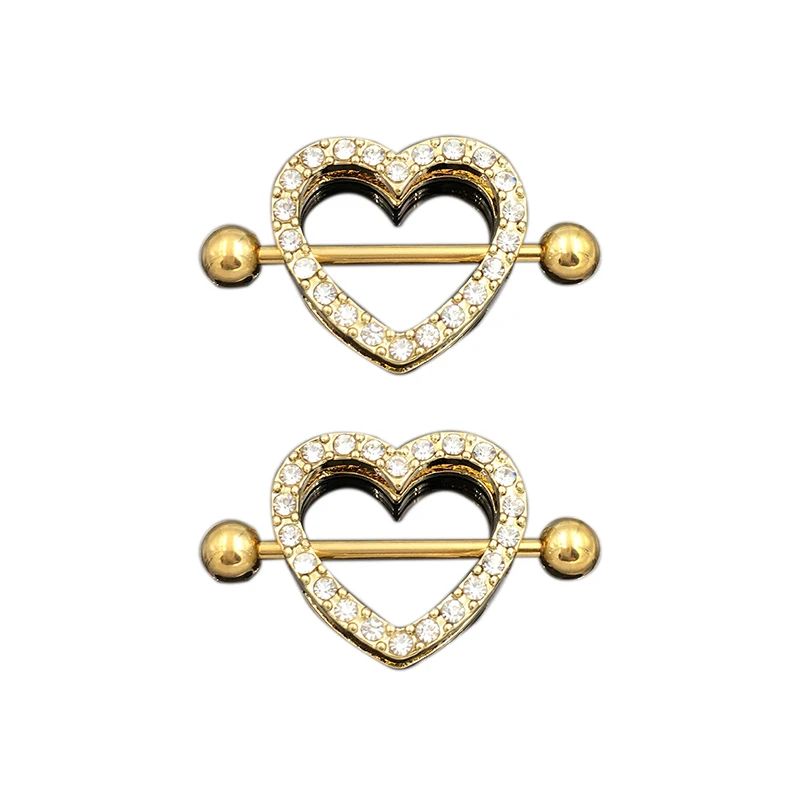 Кольцо для сосков с фианитом из нержавеющей стали|body jewelry|nipple rings piercingnipple ring |