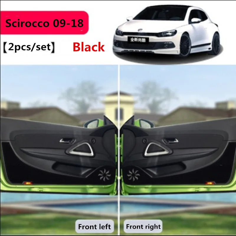 TAIJS анти kick Автомобильный Дверной Коврик для Volkswagen Scirocco 2009 2018 4 шт./компл.